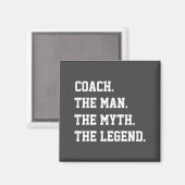 Coach De Man De Mythe De Legende Magneet (Voorkant / Achterkant)