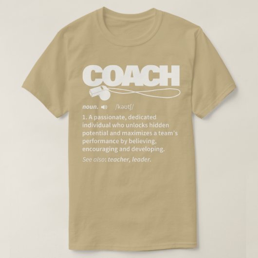 Coach Definitie 1 T-shirt (Design voorkant)