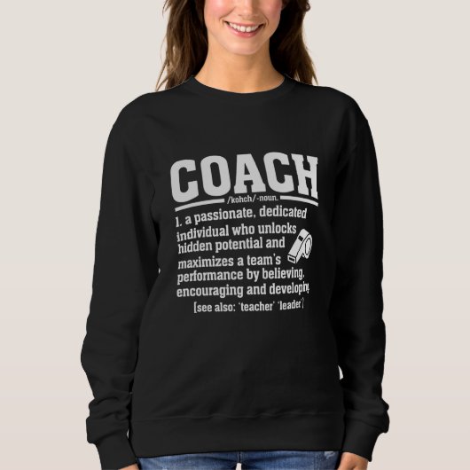 Coach Definitie Coach Waardering Coach Trui (Voorkant)