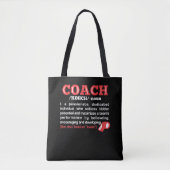 Coach Definitie Grappige Team Coaching Tote Bag (Voorkant)