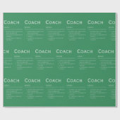 Coach Definitie Moderne Leiderschapsaanmoediging Cadeaupapier (Vlak)