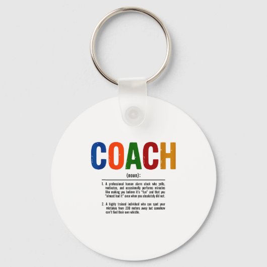 Coach Definition Coaches Gift Team Srts Tank Top  Sleutelhanger (Voorkant)