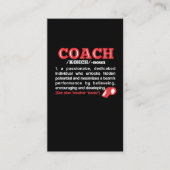 Coach Definition Funny Team Coaching Visitekaartje (Voorkant)