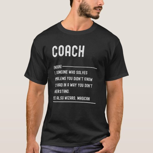 Coach Definition Shirts Funny Job Title (Voorkant)
