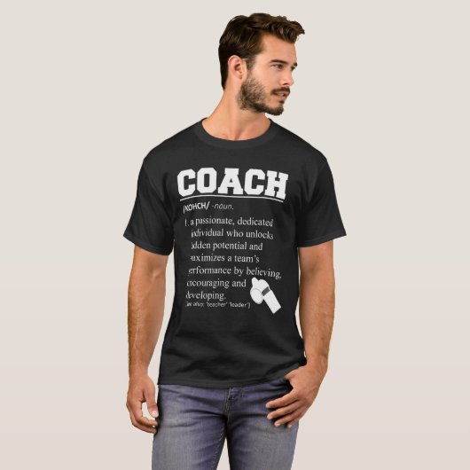 Coach Definition Tshirt Funny Coach T-shirt (Voorkant volledig)