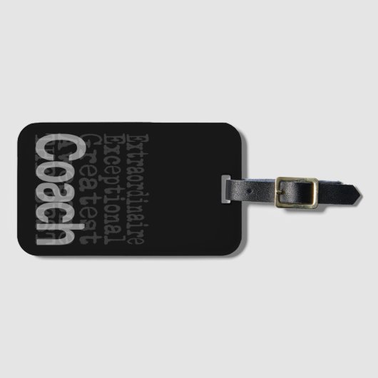 Coach Extraordinaire Bagagelabel (Voorkant (horizontaal))