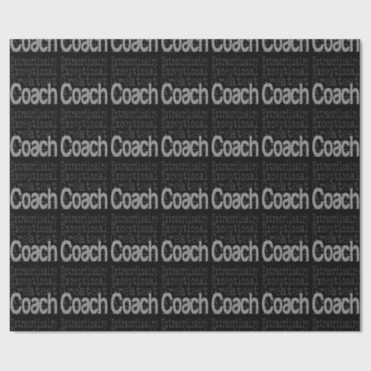 Coach Extraordinaire Cadeaupapier (Vlak)