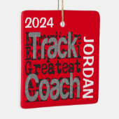 Coach Extraordinaire CUSTOM volgen Keramisch Ornament (Rechts)