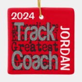 Coach Extraordinaire CUSTOM volgen Keramisch Ornament (Voorkant)