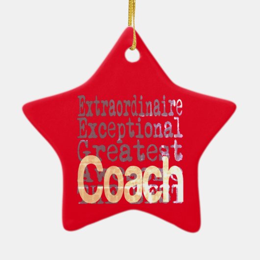 Coach Extraordinaire Keramisch Ornament (Achterkant)