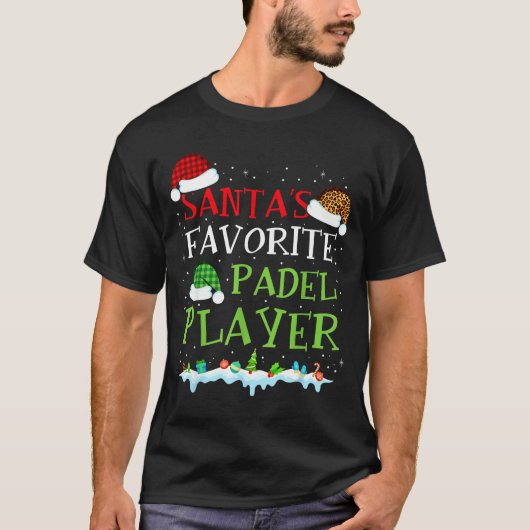 Coach Favorite s Player Padel Santa Padel Fun Laug T-shirt (Voorkant)
