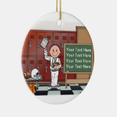 Coach, Football - Mannelijk Keramisch Ornament (Rechts)