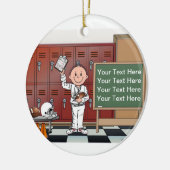 Coach, Football - Mannelijk Keramisch Ornament (Links)