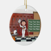 Coach, Football - Vrouw Keramisch Ornament (Rechts)