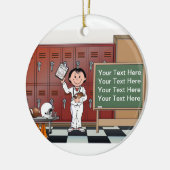 Coach, Football - Vrouw Keramisch Ornament (Links)