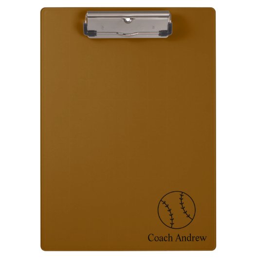 Coach Gifts Baseball, Personalized Clipboard, Gift Klembord (Voorkant)