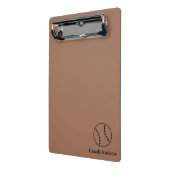 Coach Gifts Baseball, Personalized Clipboard, Gift Mini Klembord (Angled2)