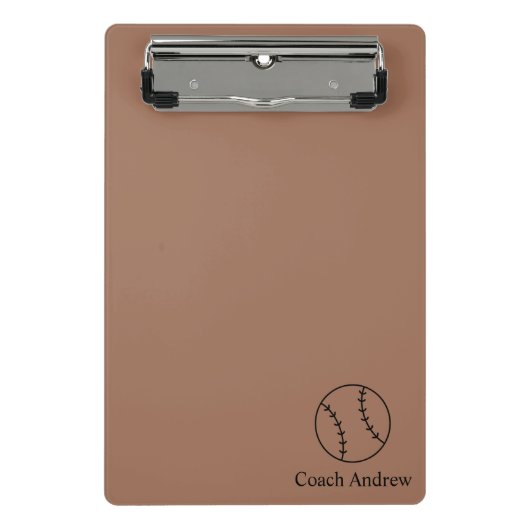 Coach Gifts Baseball, Personalized Clipboard, Gift Mini Klembord (Voorkant)