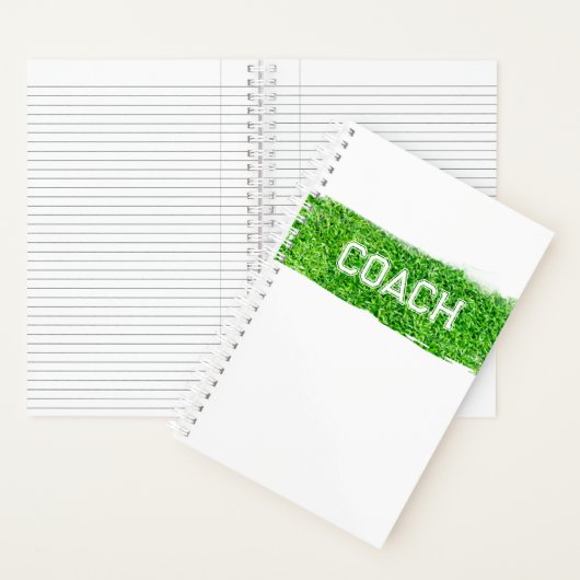 COACH Grass Turf Moderne Sport Notitieboek (Binnen)