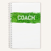 COACH Grass Turf Moderne Sport Notitieboek (Voorkant)