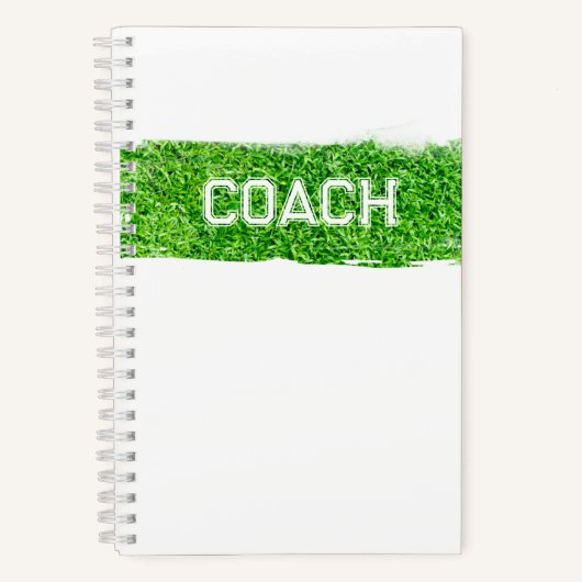 COACH Grass Turf Moderne Sport Notitieboek (Voorkant)