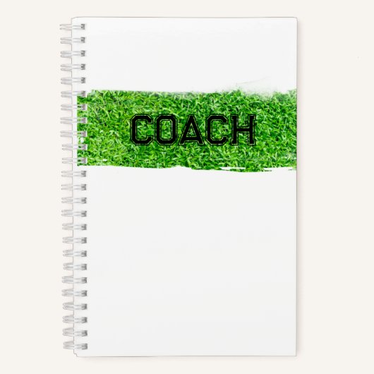 COACH Grass Turf Moderne Sport Notitieboek (Voorkant)