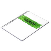 COACH Grass Turf Moderne Sport Team Notitieboek (Linkerzijde)