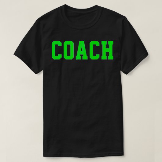 Coach Green T-shirt (Design voorkant)