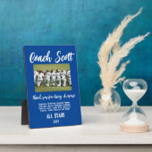 COACH-GUNNING VOOR beste coach baseball football Fotoplaat (Zijkant)