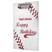 Coach Happy Birthday Large Grunge Baseball, Sport Klembord (Links)