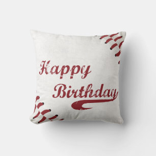 Coach Happy Birthday Large Grunge Baseball, Sport Kussen