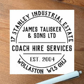 Coach Hire Services Rubber Stempel