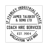 Coach Hire Services Rubber Stempel (Afrduk)