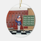 Coach, Honkbal - Mannelijk Keramisch Ornament (Links)