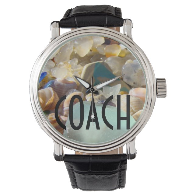 COACH horloges Bedankt Personaliseer Seaglass (Voorkant)