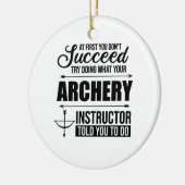 Coach instructeur Archery Keramisch Ornament (Links)