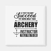 Coach instructeur Archery Magneet (Voorkant)