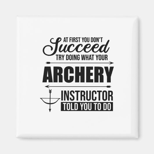Coach instructeur Archery Magneet (Voorkant)