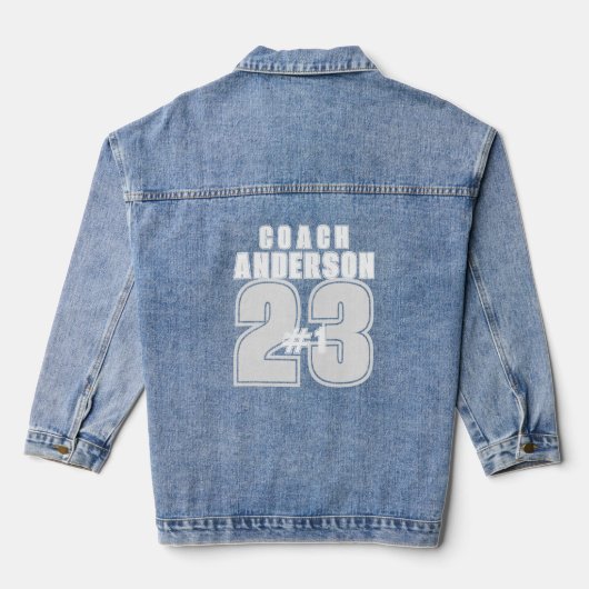 Coach is jouw nummer 1 dit jaar stijlvol denim jacket (Achterkant)