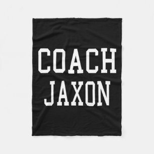 Coach Jaxon Custom Voetbal Voetbal Honkbal Team T Fleece Deken