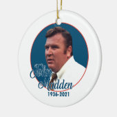 Coach John Madden Keramisch Ornament (Links)
