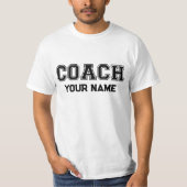 Coach Jouw naam T-shirt (Voorkant)
