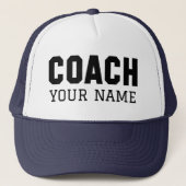 Coach Jouw naam Trucker Pet (Voorkant)