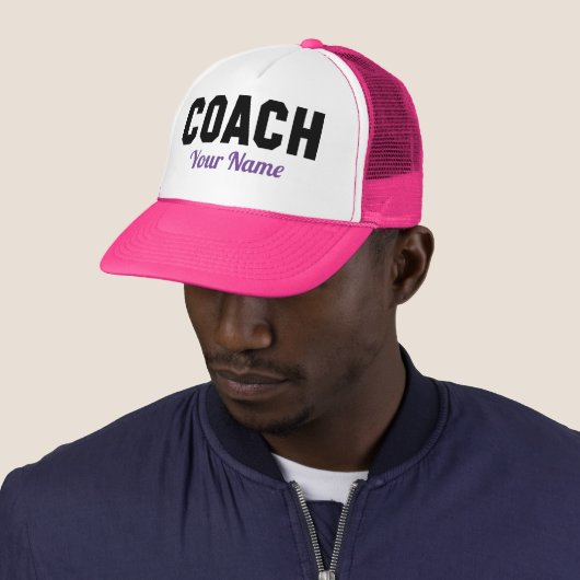 Coach Jouw naam Trucker Pet (In situ)