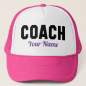 Coach Jouw naam Trucker Pet (Voorkant)