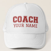 Coach Jouw naam Trucker Pet (Voorkant)