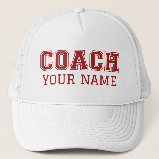 Coach Jouw naam Trucker Pet (Voorkant)