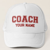 Coach Jouw naam Trucker Pet (Voorkant)