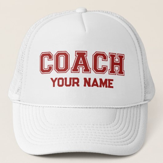 Coach Jouw naam Trucker Pet (Voorkant)
