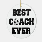 Coach kerstversier decor Soccer Keramisch Ornament (Links)